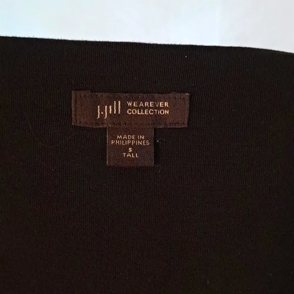 J.Jill wearable collection sleeveless tank dress in S Tall in black. - Picture 3 of 6